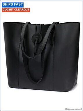 Top Grain Crazy Horse Leather Tote Bag Large Shoulder Purse